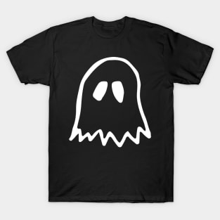 Ghost Doodle White T-Shirt